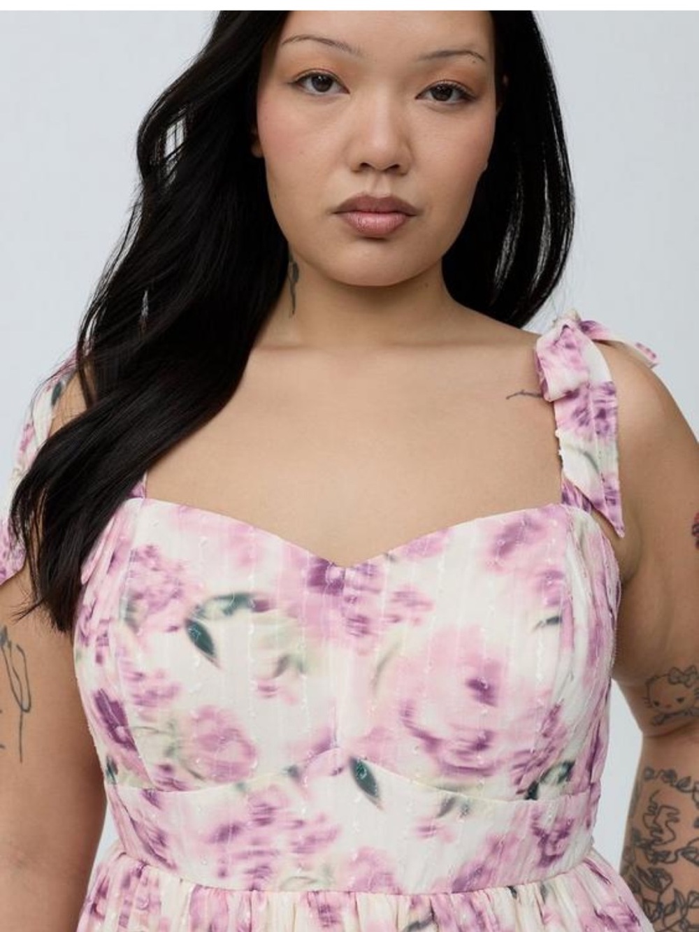Torrid Floral Tiered Midi Dress - Women's - Picture 4 of 6